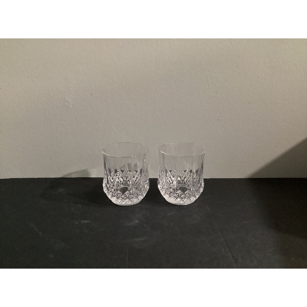 Cristal d'Arques Longchamp Double Old Fashioned Glasses, Set of 4, Cut Crystal